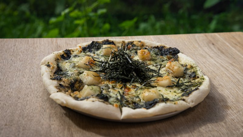 Find curry croissants and mochi pizza at this jazzed-up Japanese cafe and shochu bar