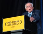 Bernie Sanders says Congress has been ‘asleep at the wheel’ over AI – video
