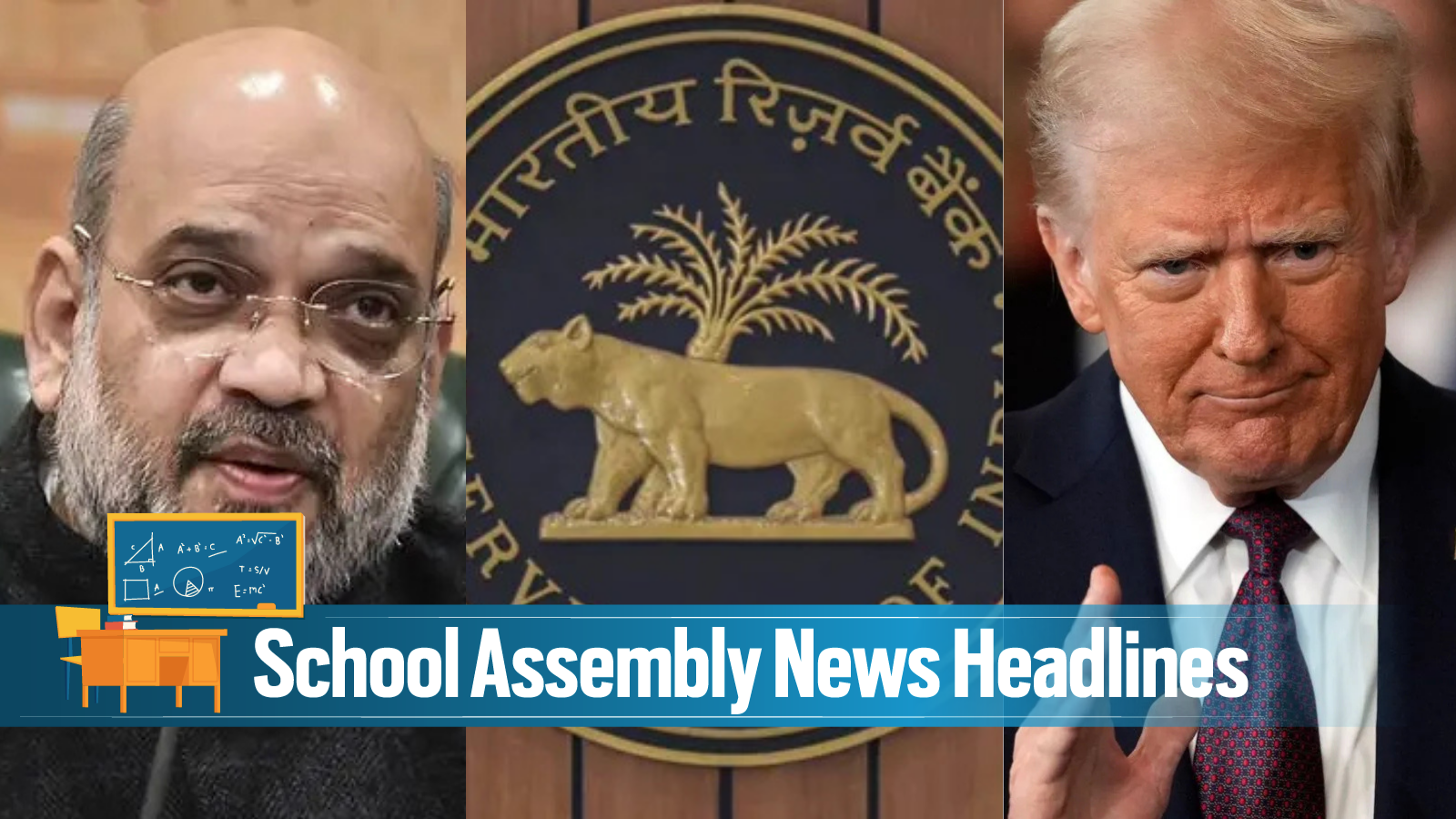 Today News Headlines for School Assembly, August 14, 2026: Amit Shah attends Lok Sabha, Iran rejects Trump’s claim over Strait of Hormuz