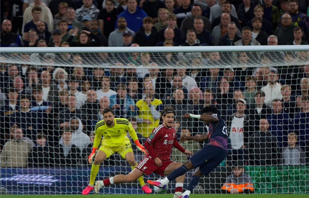Kudus ends 257-day wait for Tottenham start against Liverpool