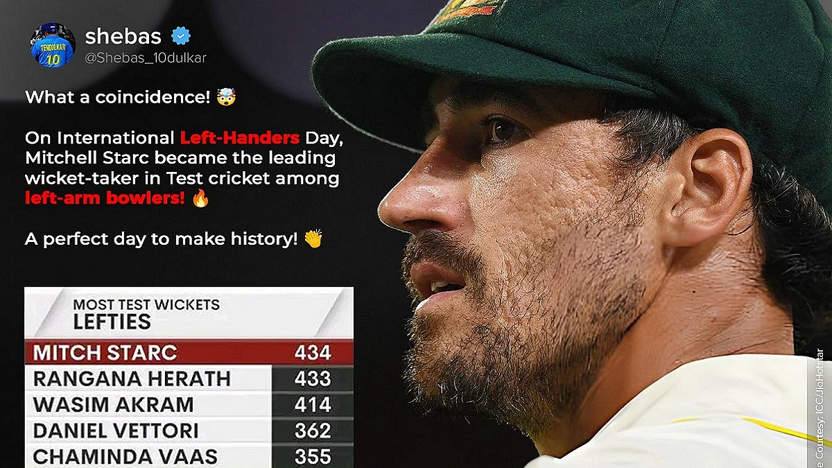 Delhi Capitals Share Special Post As Mitchell Starc Scripts Test History On International Left-Handers Day 2026