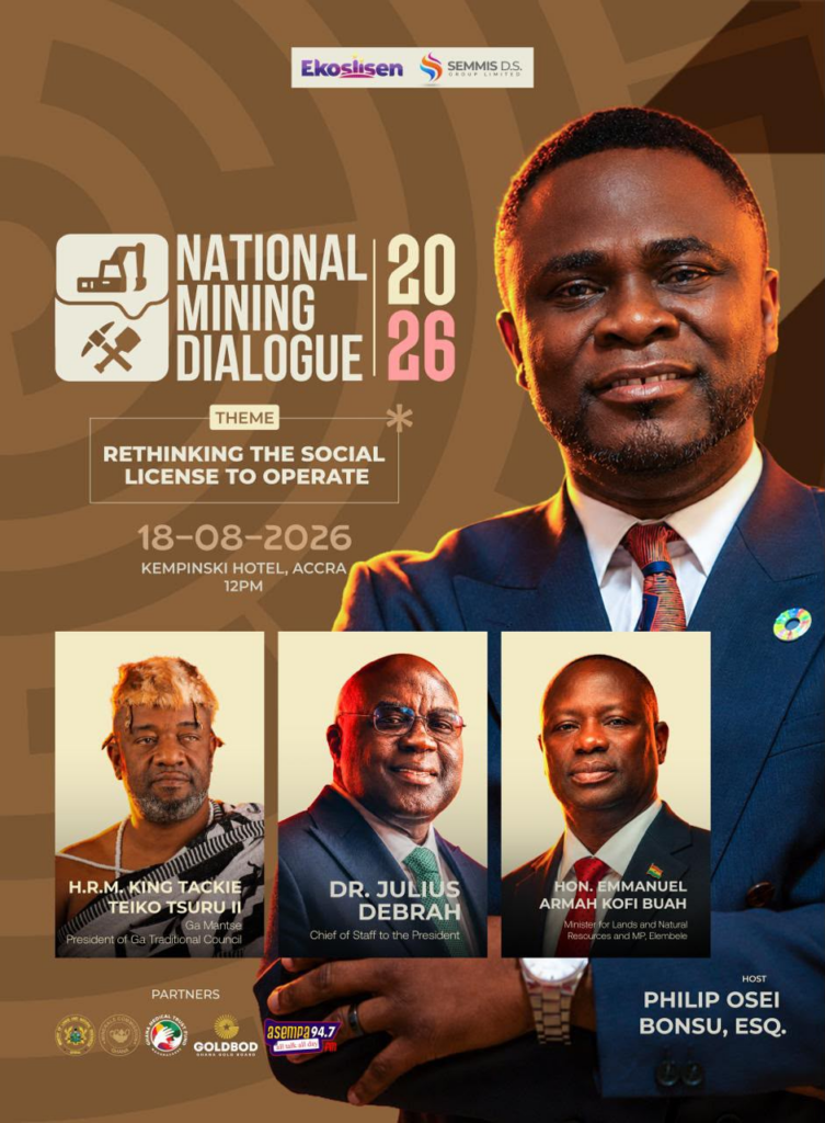 National Mining Dialogue 2026 to bring Ghana’s mining stakeholders together in Accra on Aug. 18