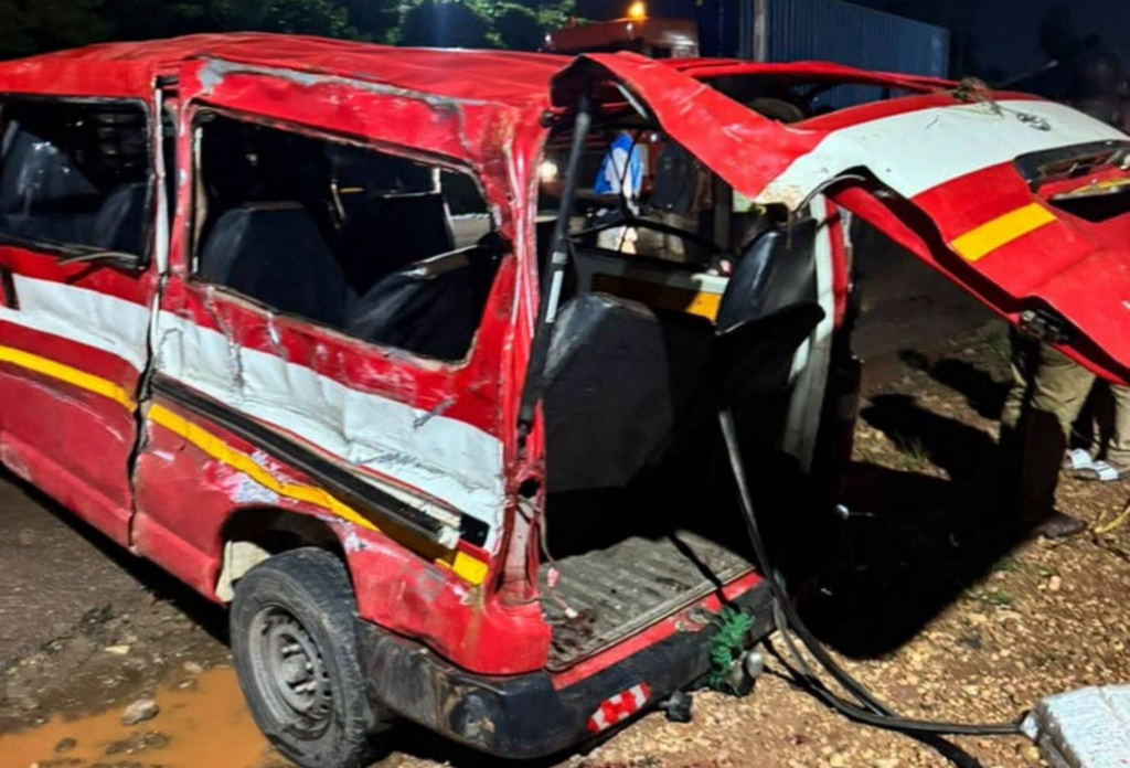 One dead, 14 injured in Bunso Highway crash