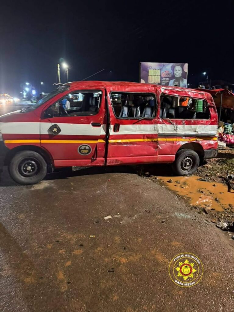 One dead, 14 injured in crash on Accra-Kumasi Highway (Photos)