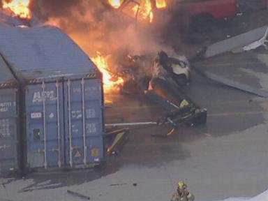 3 dead after helicopter crashes in LA near site of earlier fatal bus collision