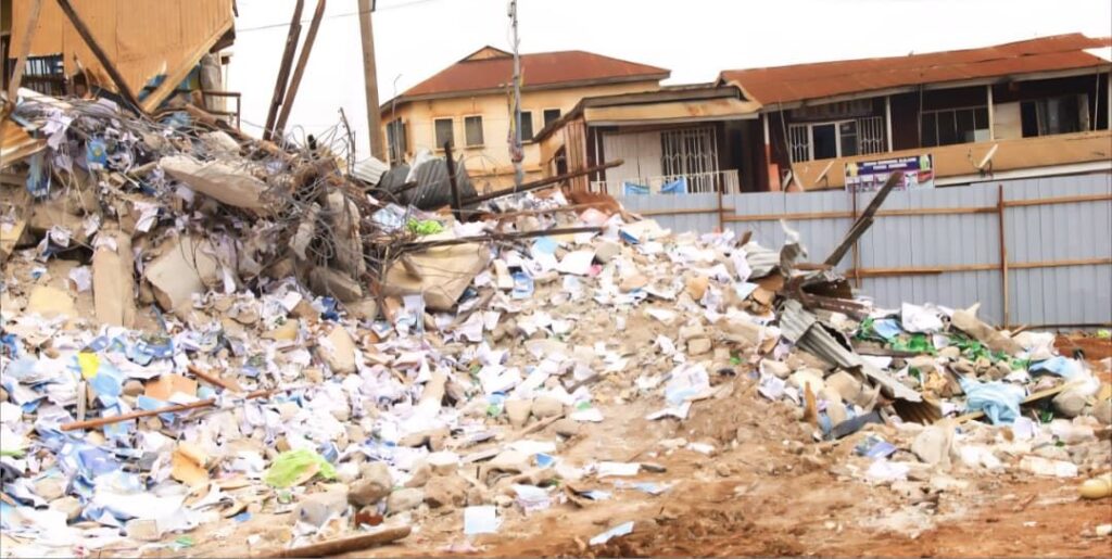 Bank threatens legal action after demolition of building for 24-hour market at Aboabo