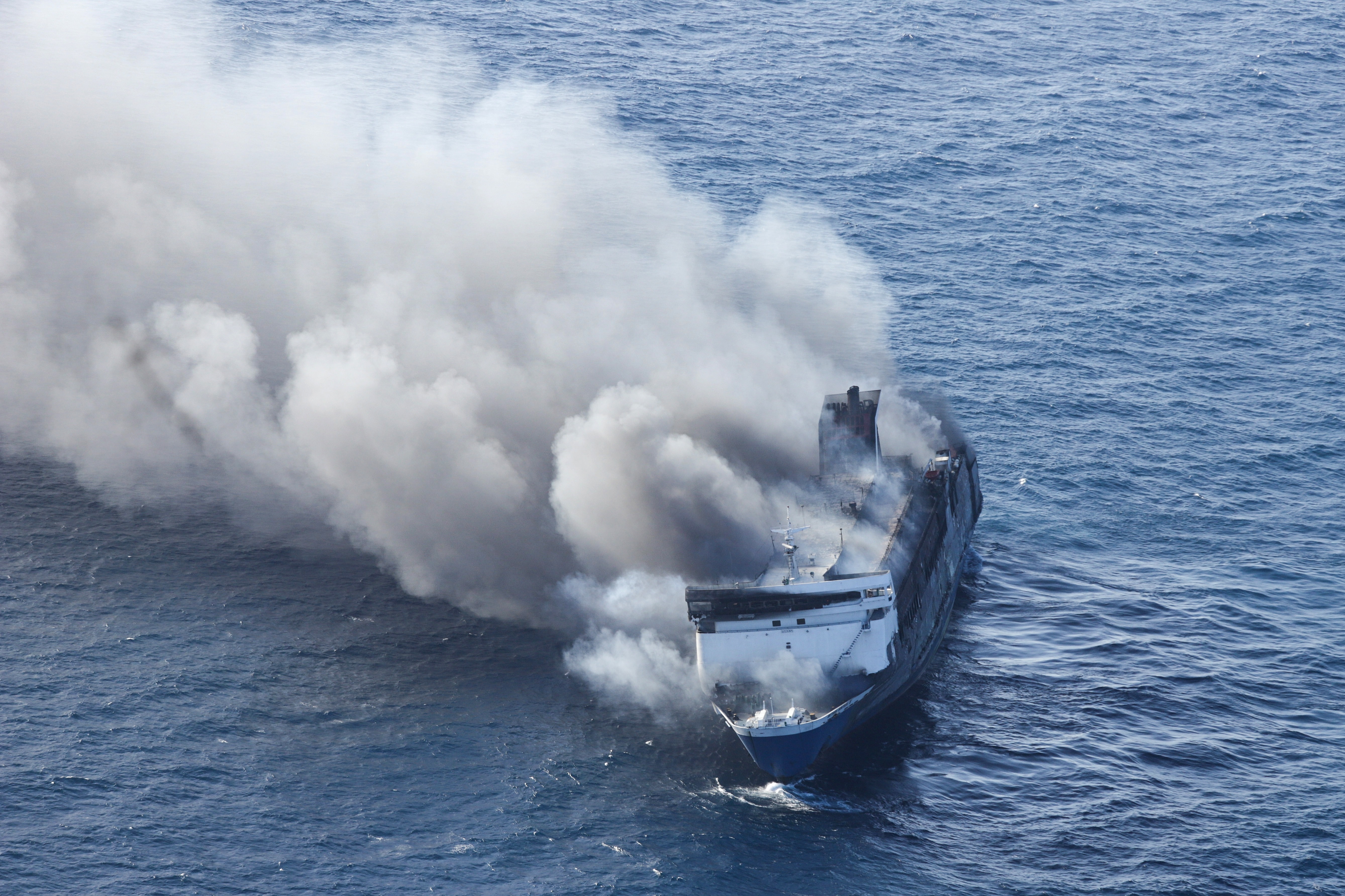 Rescuers search for 28 missing after ferry catches fire in Indonesia's Madura island