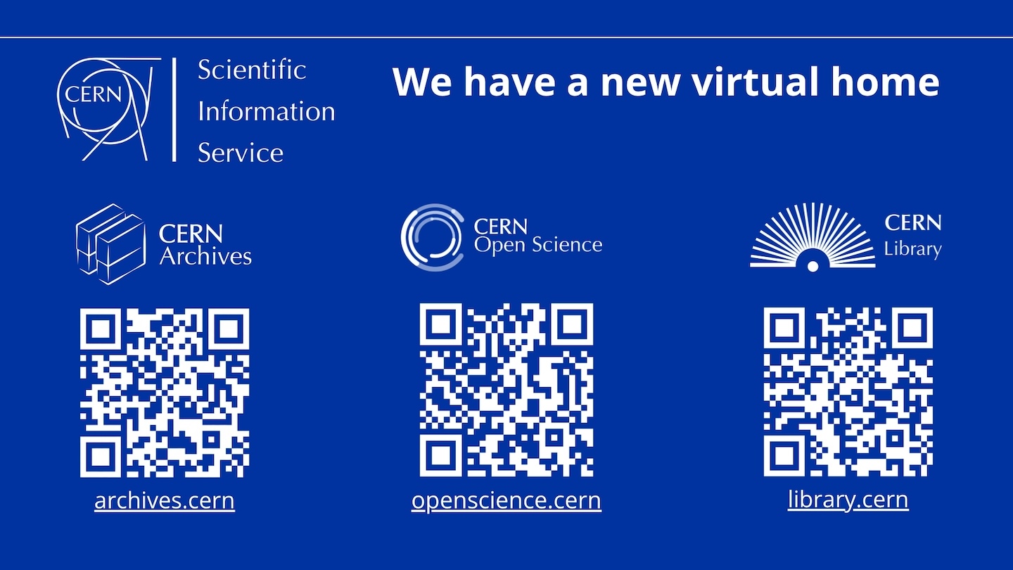 The Scientific Information Service launches three new websites to make your life easier