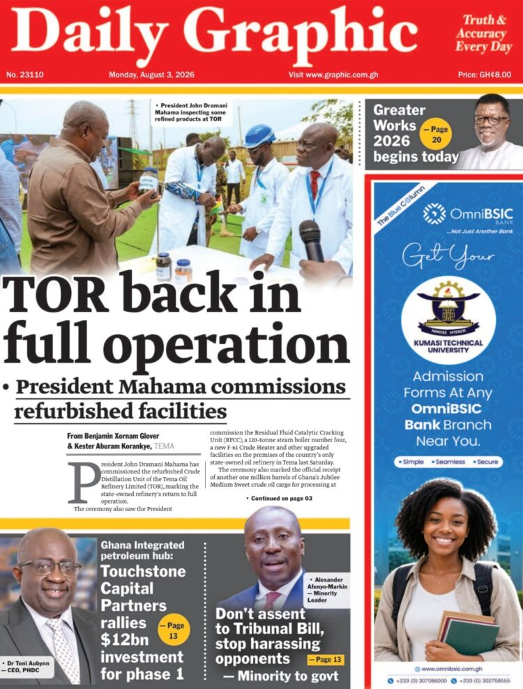 Today’s front pages: Monday, August 3, 2026