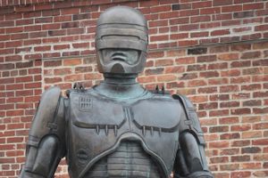 RoboCop Statue in Detroit, Michigan