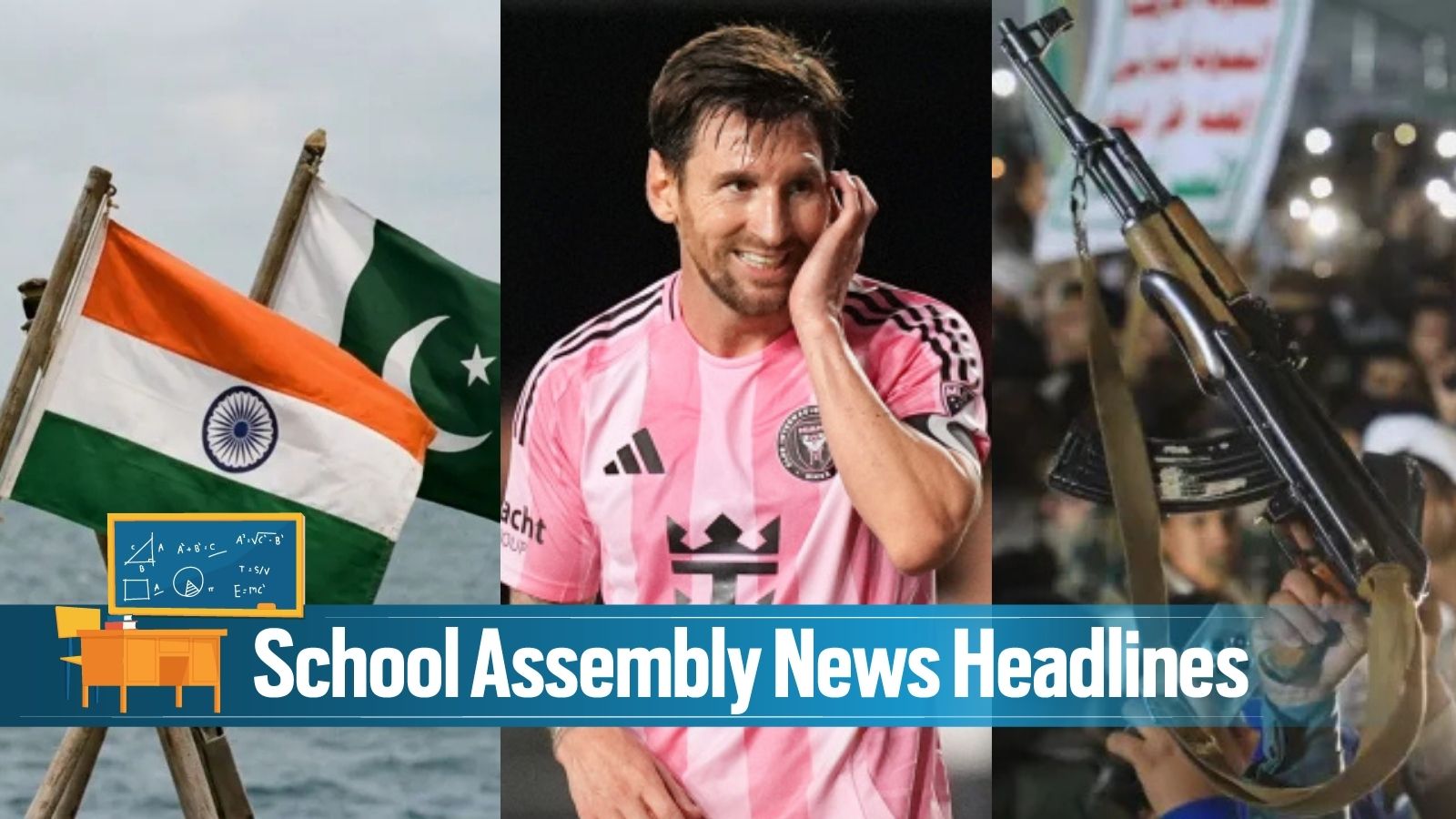 Today News Headlines for School Assembly, September 17, 2026: India summons Pakistan envoy over naval ship collision