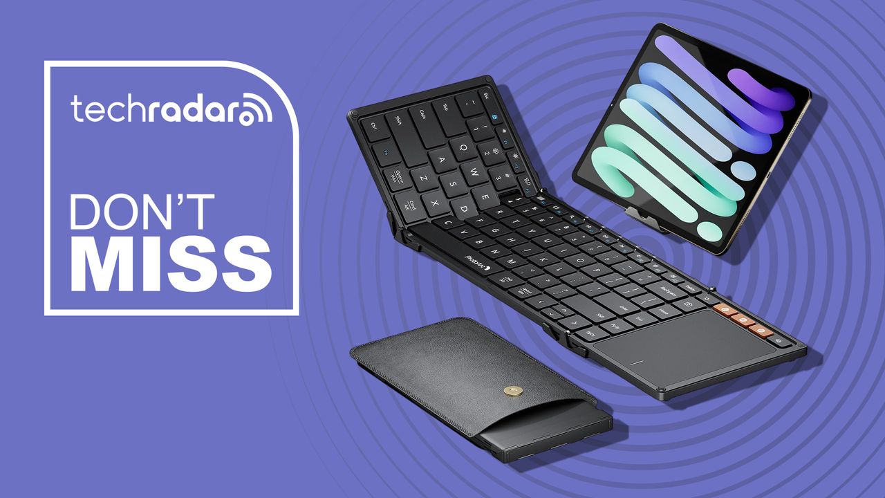 The travel-friendly ProtoArc XK01 TP is an ultra-portable 88-key folding keyboard with touchpad and three-device Bluetooth switching to turn your tablet or phone into a mini workstation — and Amazon just cut the price