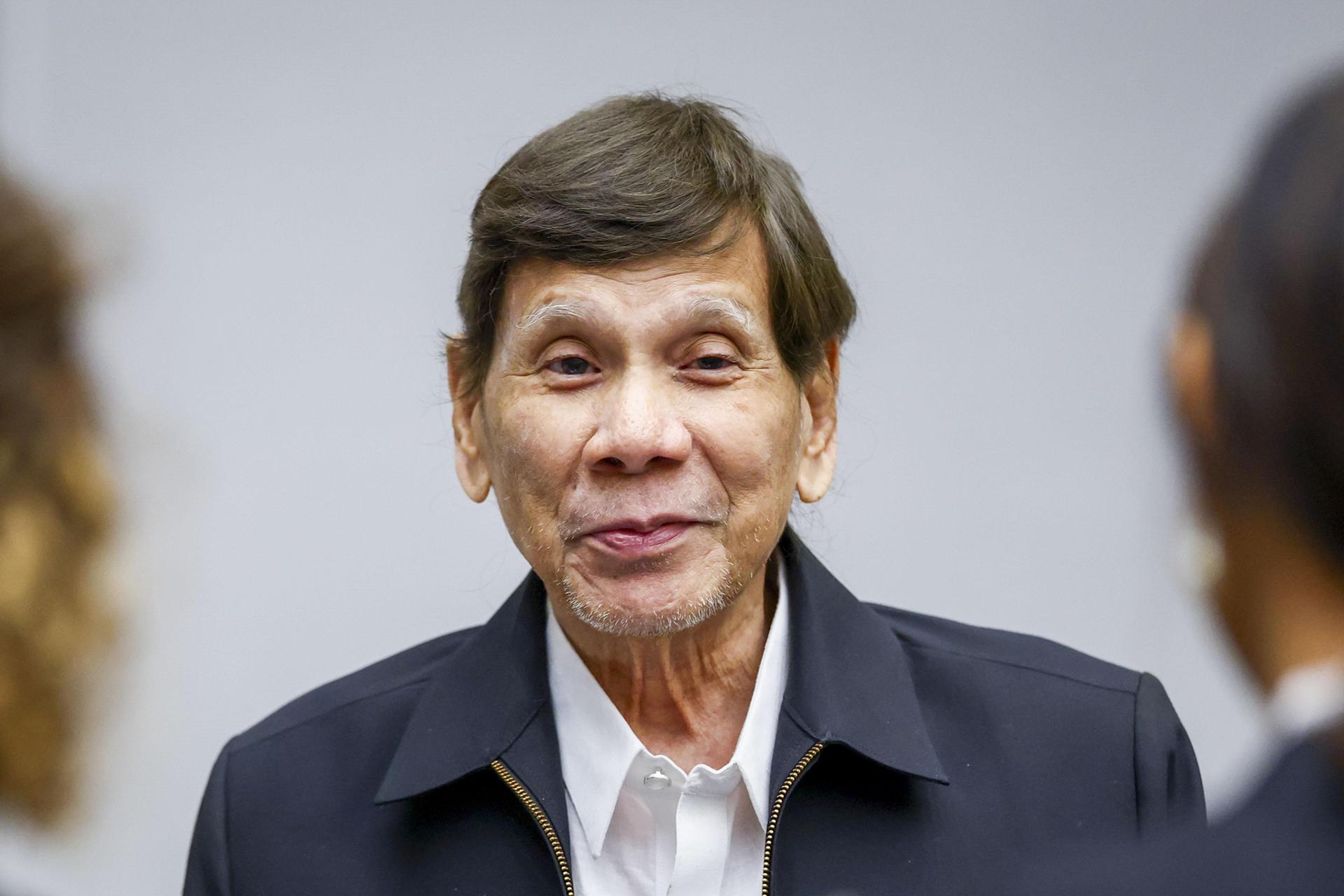 Former Philippine President Rodrigo Duterte appears in court in The Hague