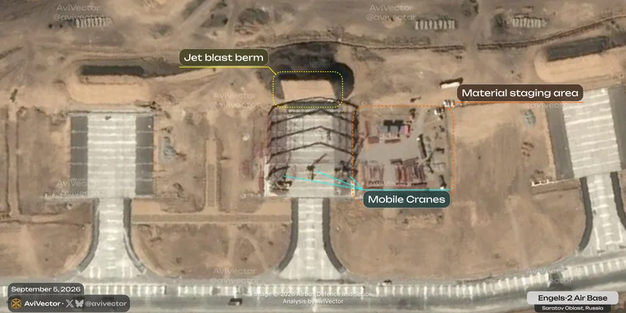 Russia builds bomber shelters at Engels as Ukrainian strikes reach deeper — NV infographic