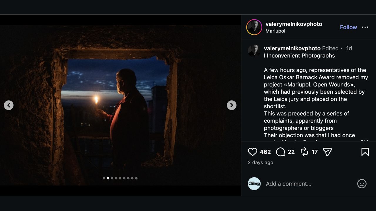 "Inconvenient photographs": Leica's decision to pull a Russian from its awards shortlist is forcing the photography world to face some hard questions