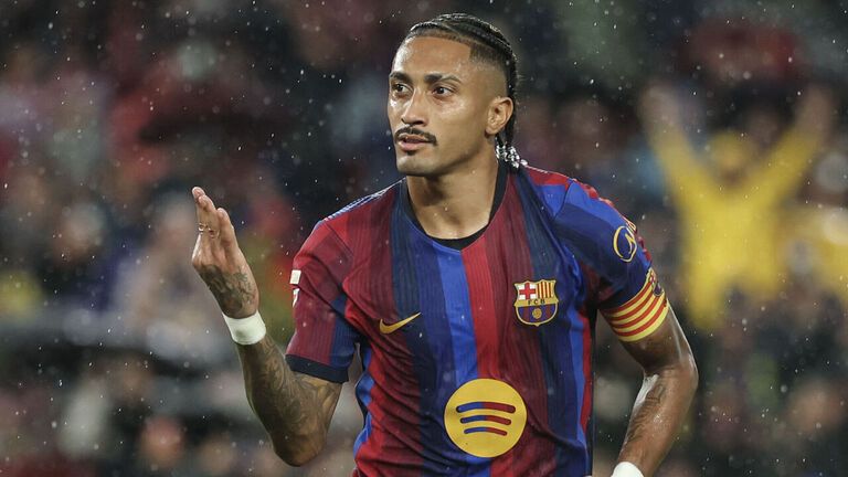 Raphinha hat-trick sees Barcelona crush Racing Santander 7-2 to remain perfect