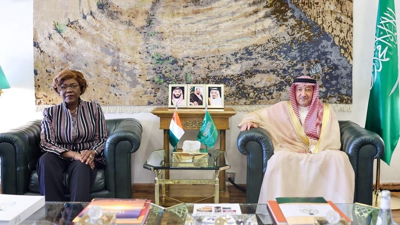 Saudi deputy foreign minister meets Ivory Coast foreign minister Niale Kaba in Riyadh