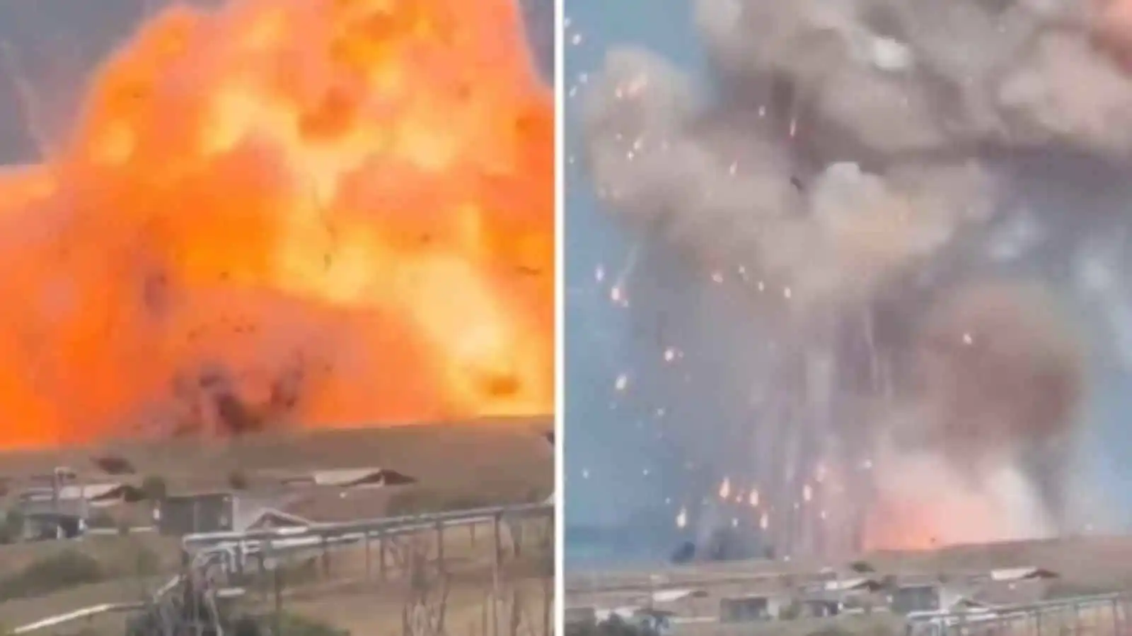 Massive explosion and fire at munitions factory near Rome under investigation