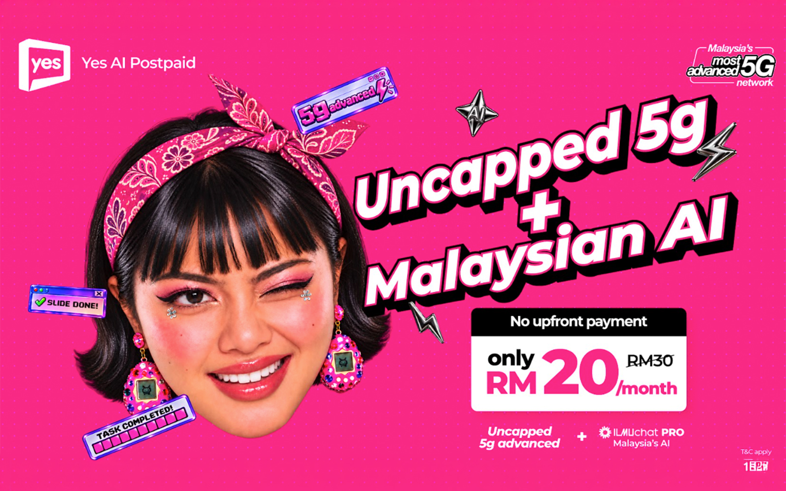 Yes launches AI 30 postpaid plan from RM20
