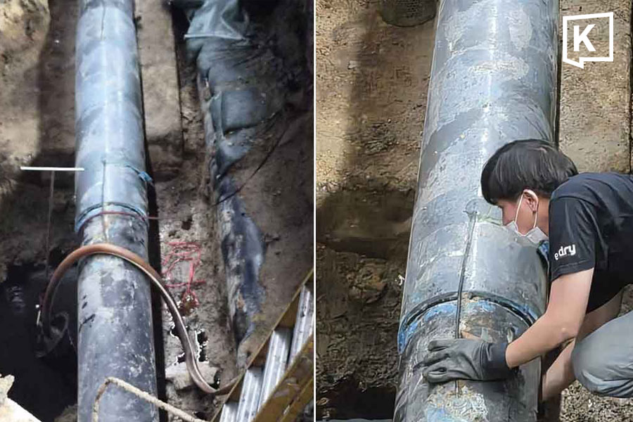 Oil leak found beneath Bangkok’s Rama 3 Road; companies ordered to repair pipeline