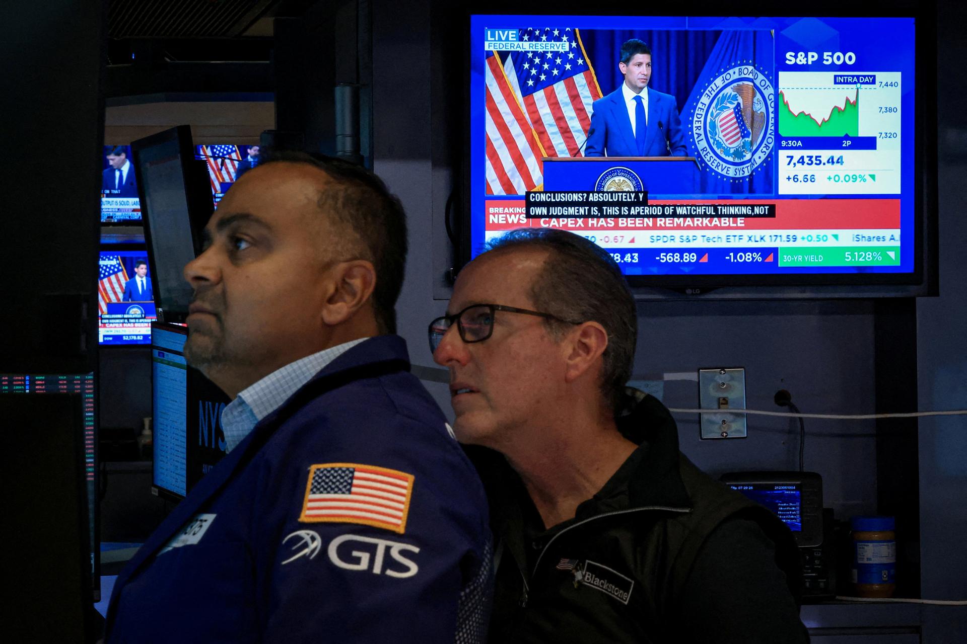 S&P 500 hits record high as rate-hike worries ease