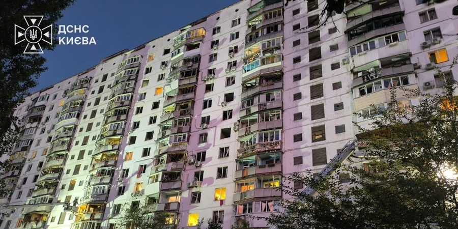 Photos show devastating aftermath of Russian missile and drone barrage in Kyiv