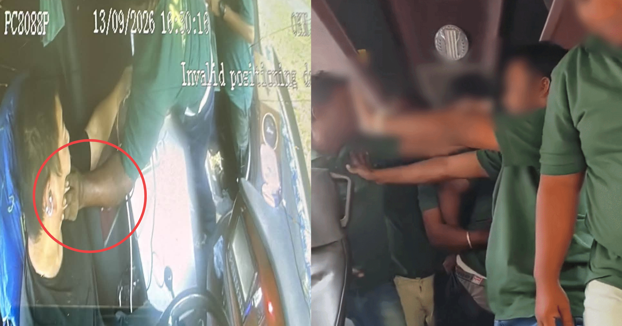 Workers brawl on S’pore chartered bus, allegedly ‘pushed & manhandled’ bus driver