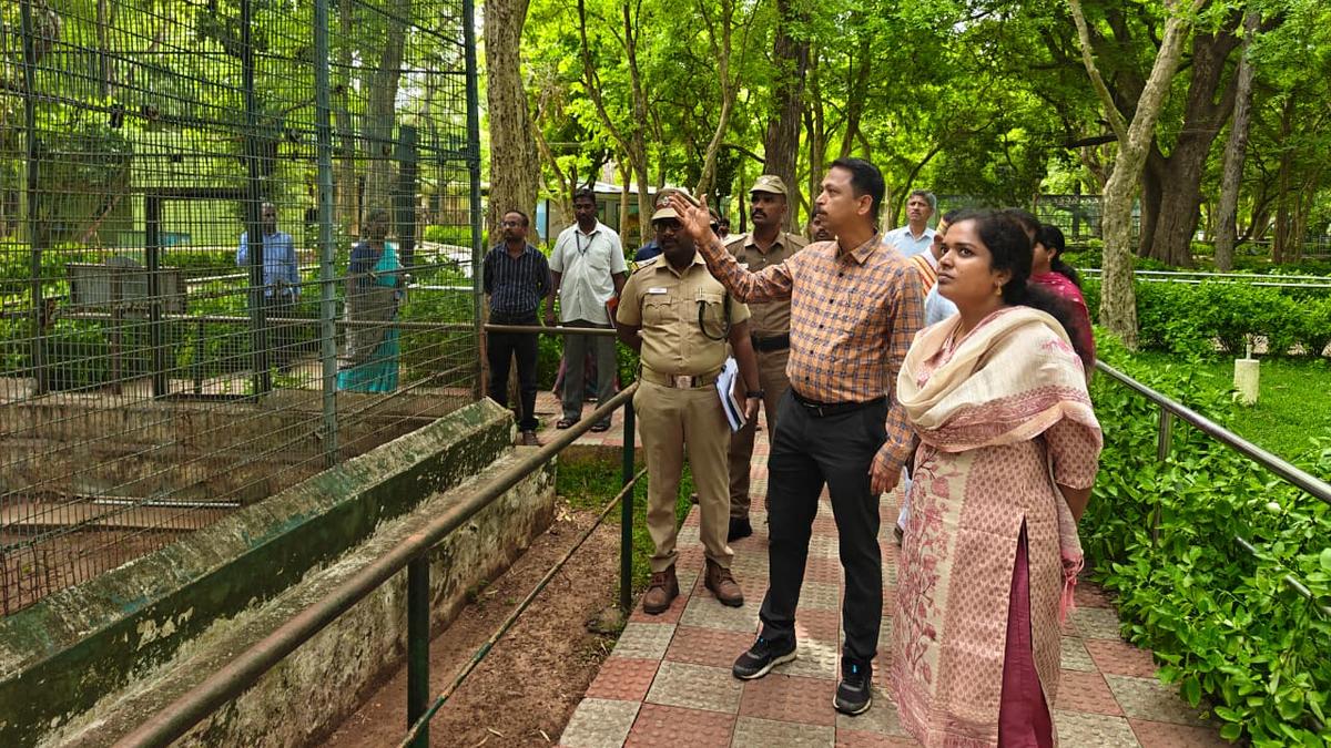 Collector, officials inspect Amirthi Zoo in Vellore