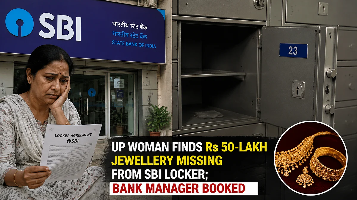 Kanpur Woman Alleges ₹50 Lakh Jewellery Missing From SBI Locker, FIR Against Branch Manager