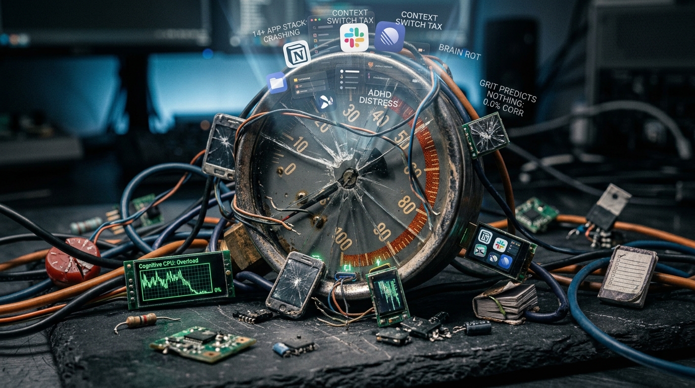 The Productivity Trap: Why Your 14-App Stack is Rotting Your Brain