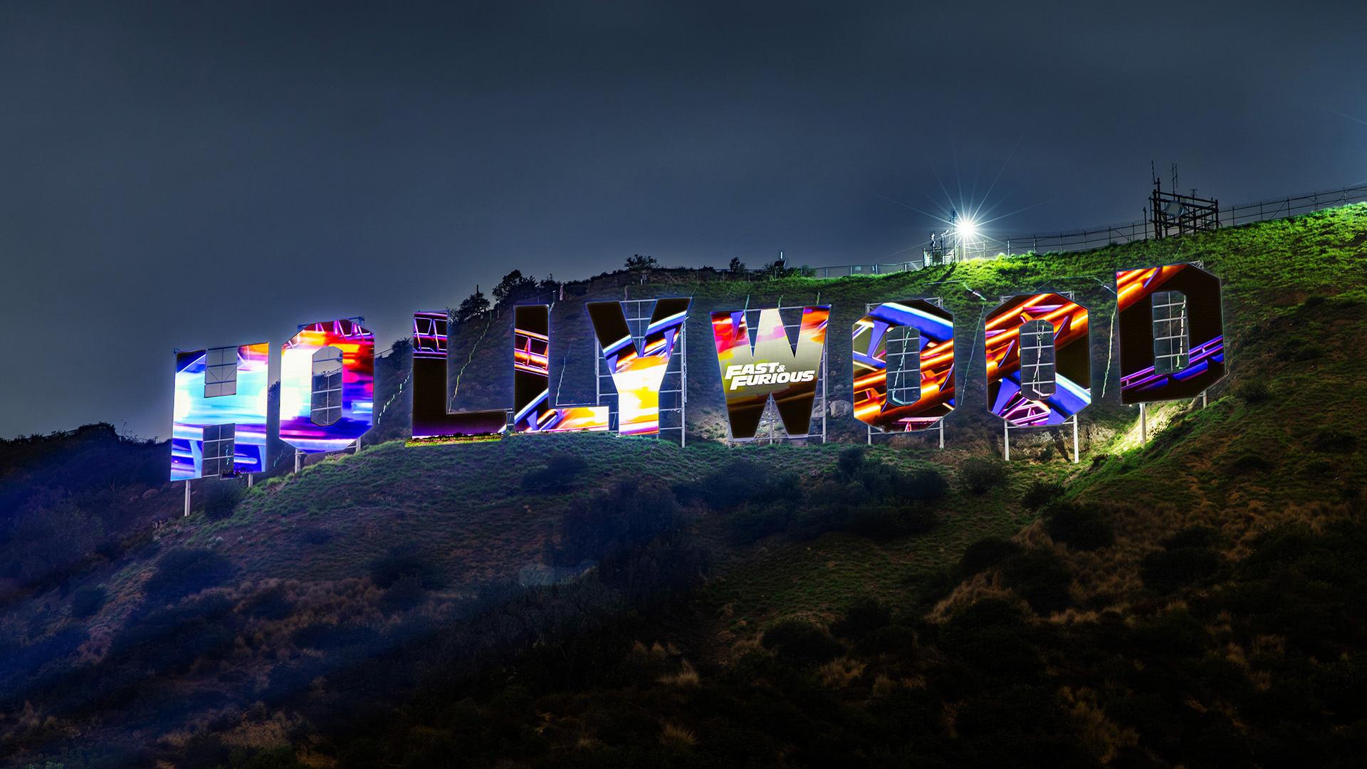 Hollywood Sign Gets A ‘Fast & Furious’ Makeover