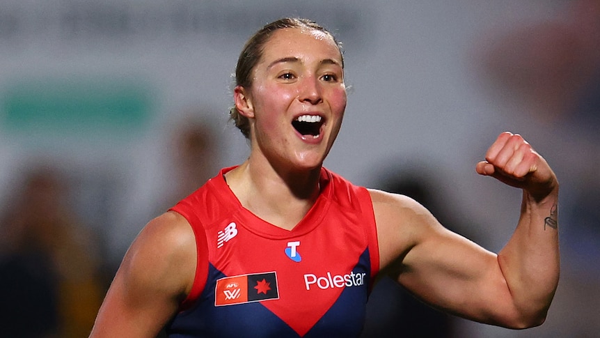 Four-goal Austin gives Dees perfect start to new AFLW era