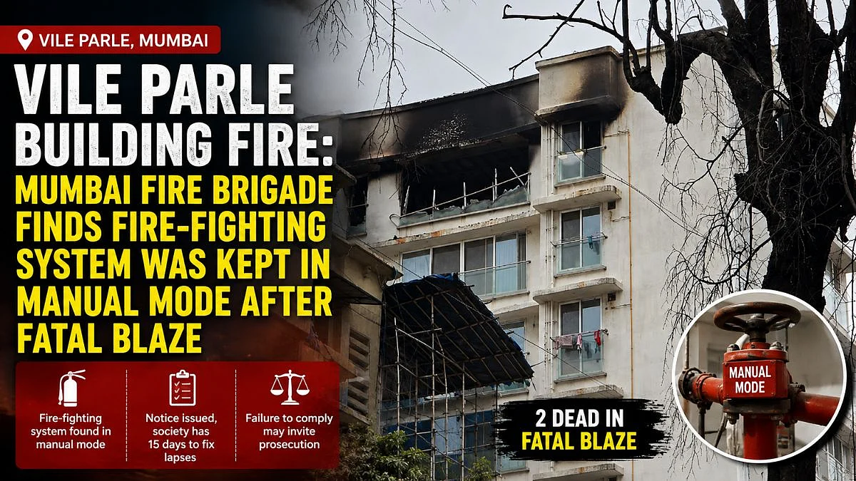 Vile Parle Building Fire: Mumbai Fire Brigade Finds Fire-Fighting System Was Kept In Manual Mode After Fatal Blaze