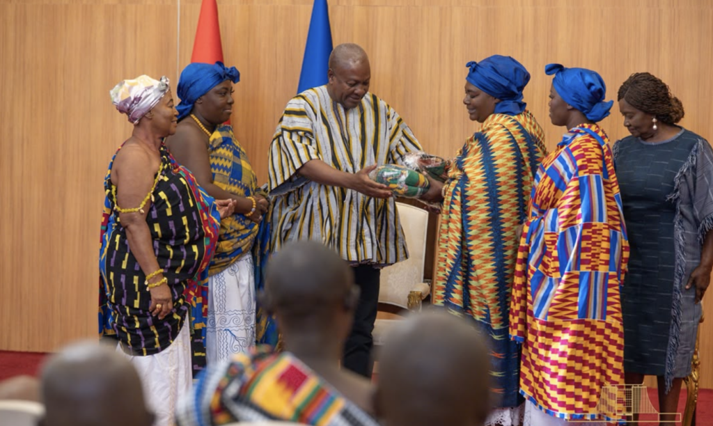 Mahama thanks Ahafo chiefs for backing NDC in 2024 election