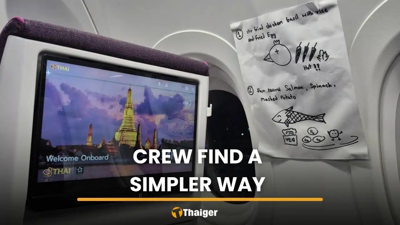 Deaf passenger praises Thai Airways crew’s clever menu