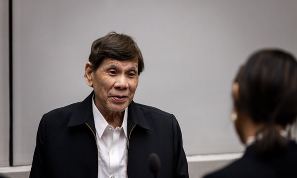 Former Philippine President Duterte Makes First In-person Appearance at ICC