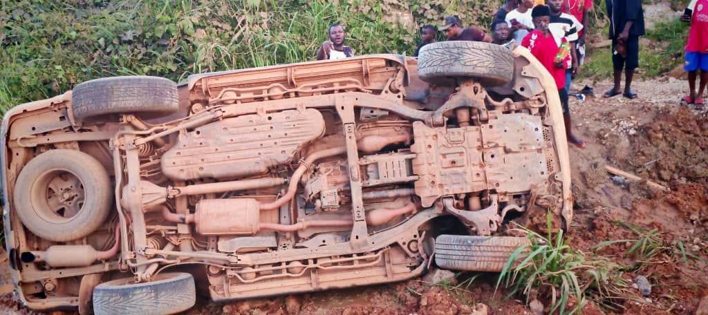 Ahafo Ano South West MP survives near-fatal accident (Video)