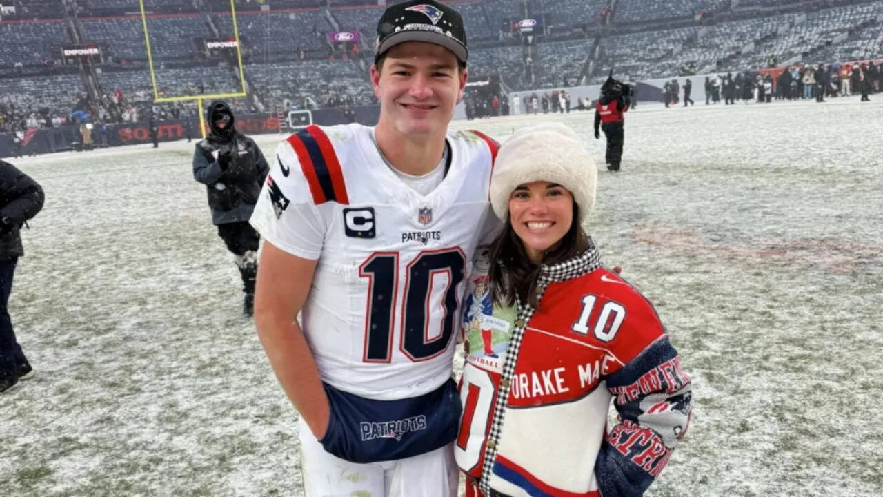 Drake Maye and wife paid wish lists for all 54 teachers at Providence school