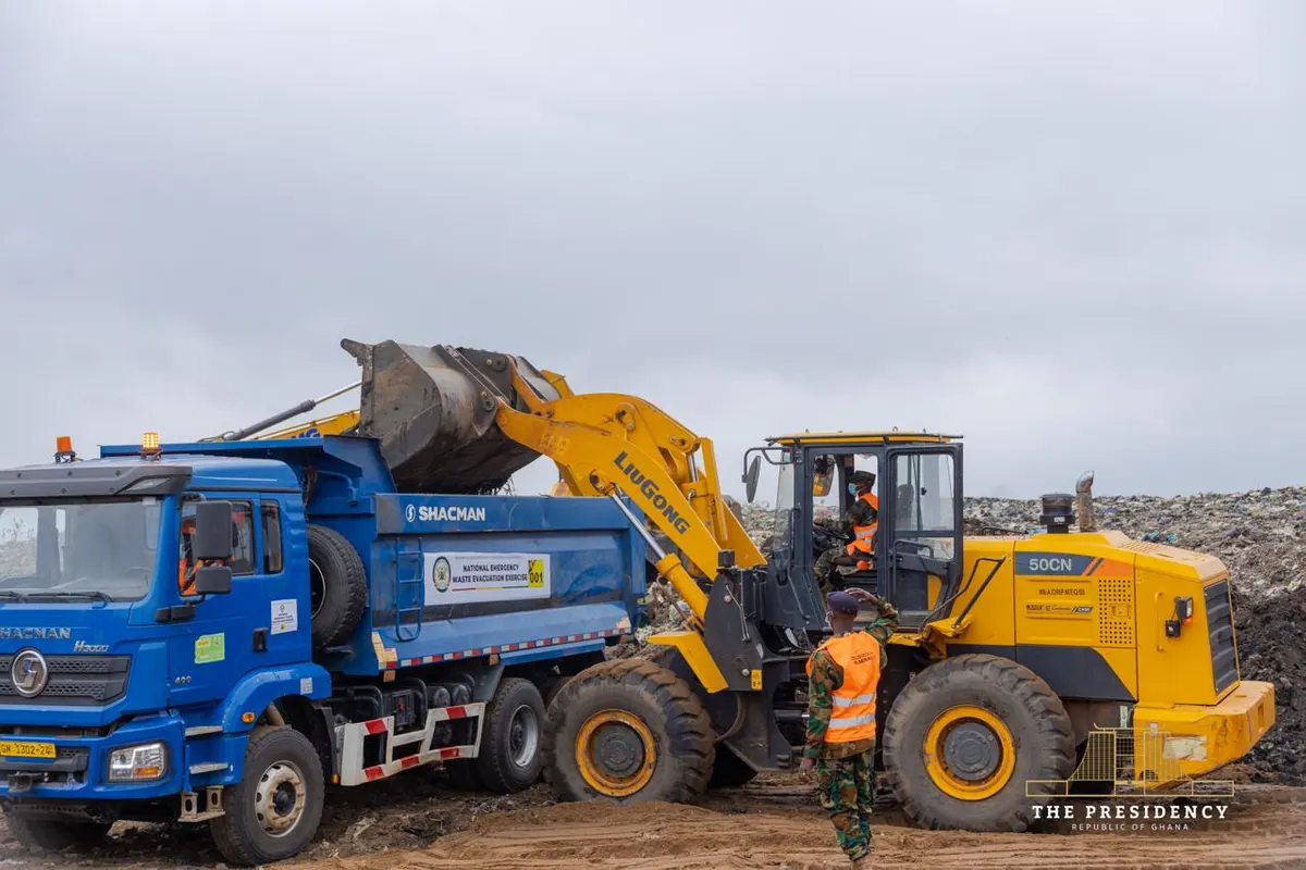 Mahama commissions evacuation of Agbogbloshie waste heaps to Nsawam Adepa landfill
