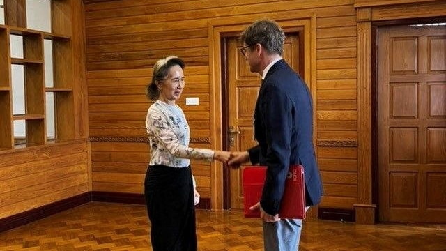 Myanmar releases rare images of ousted leader Aung San Suu Kyi