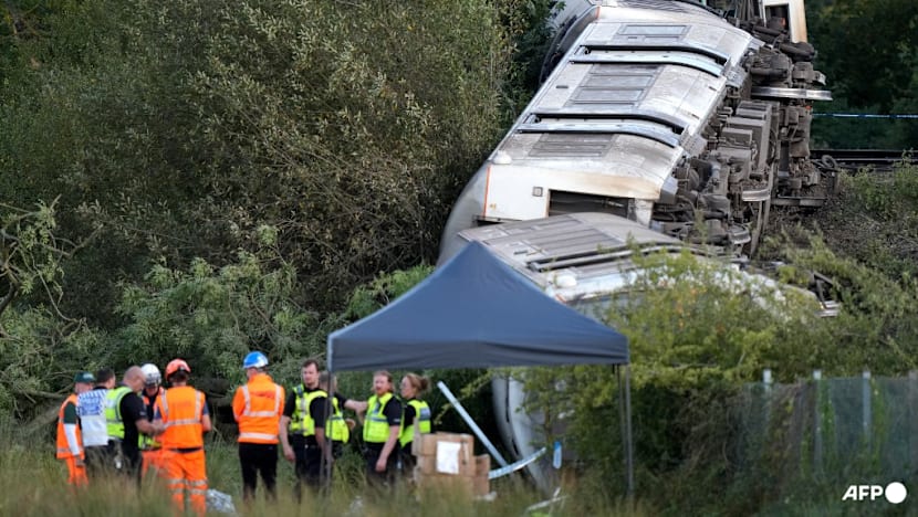 Two severely injured as train derails in southeast England