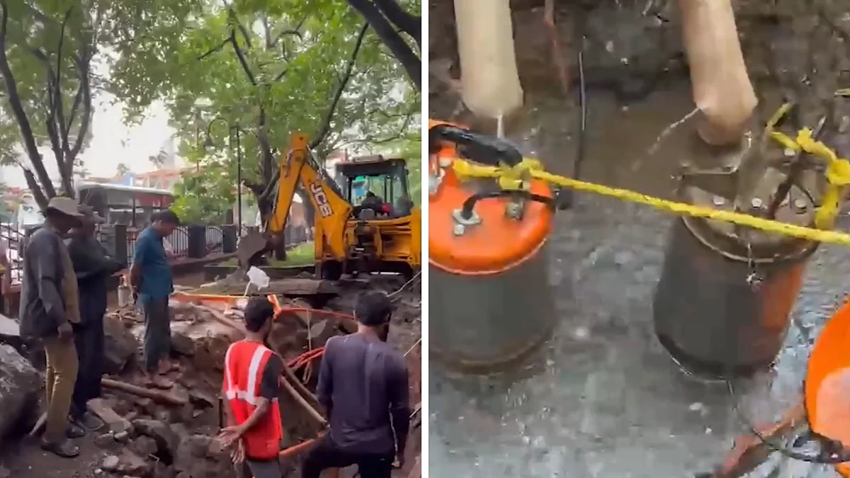 Mumbai To Face Water Crisis? 3,000 mm Pipeline Leak At Thane's Teen Haath Naka Poses Threat To Supply; Restoration Underway