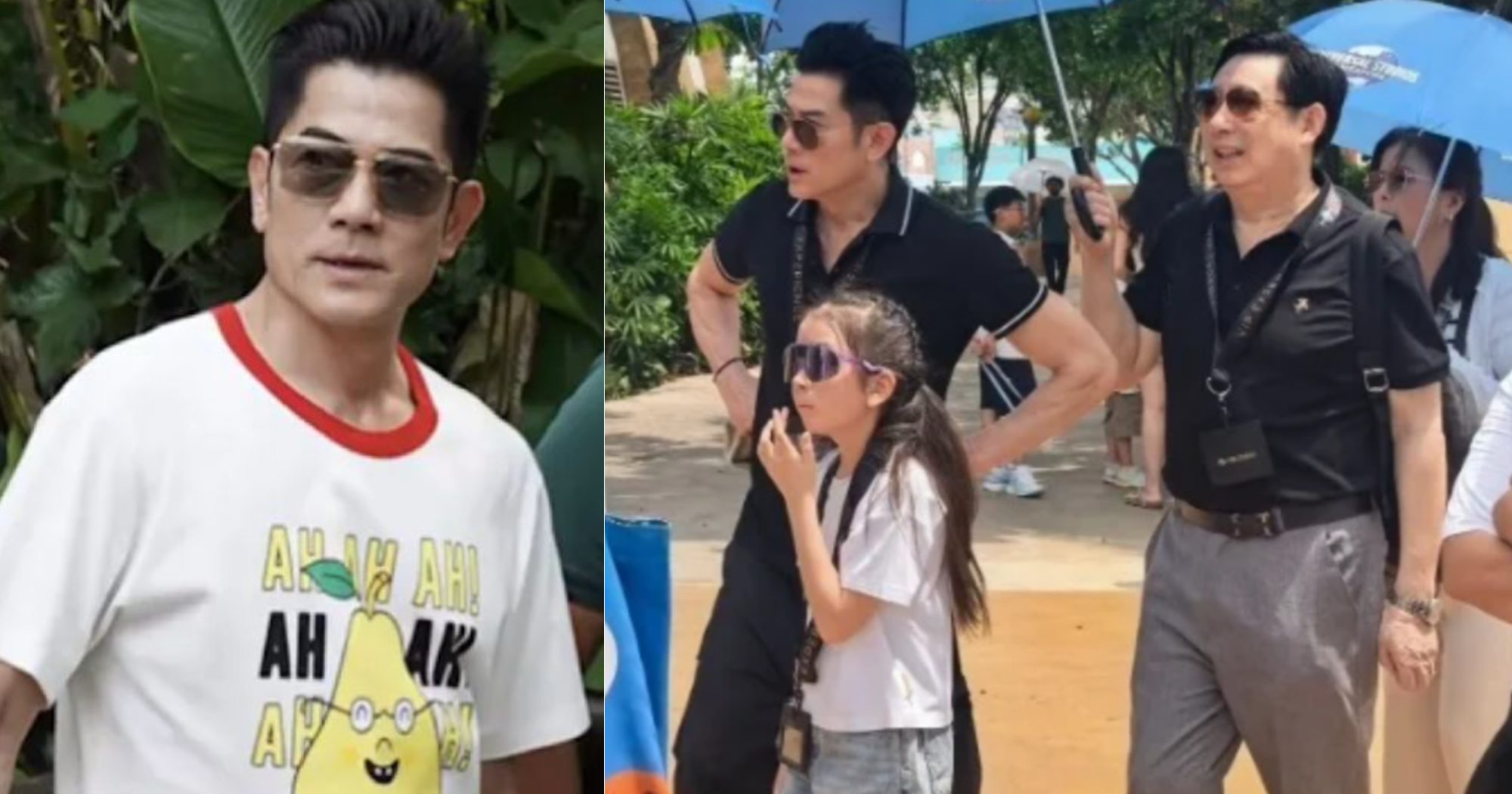 Aaron Kwok, 60, seen at USS & S'pore Zoo, looks younger than dad-in-law, 58