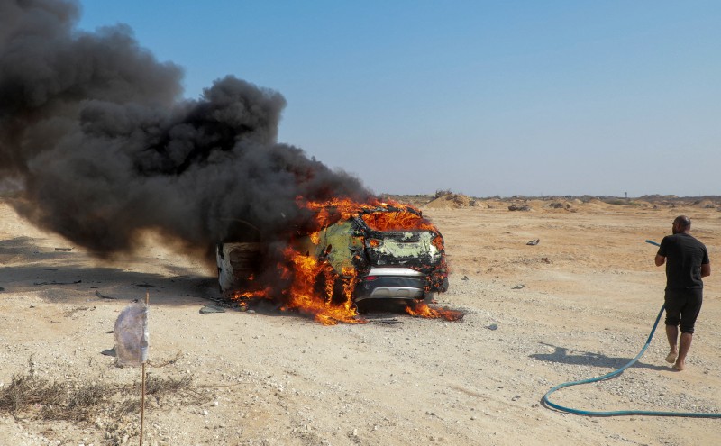 Israeli strikes in Gaza kill two including senior policeman