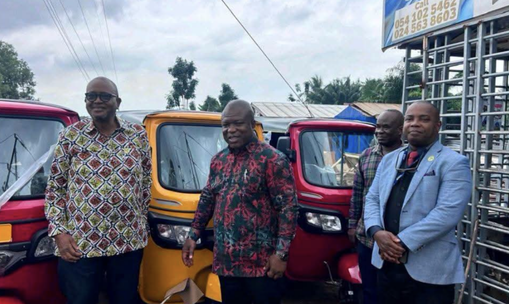 Volta Regional Minister donates tricycles to HTH