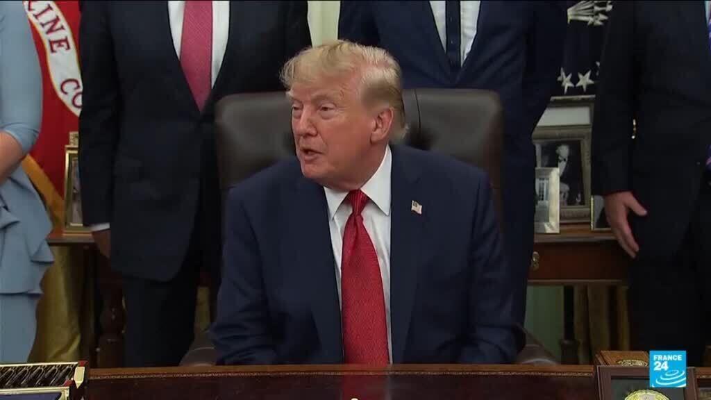 Donald Trump bans three media outlets from the White House, accusing them of spreading 'fake news'