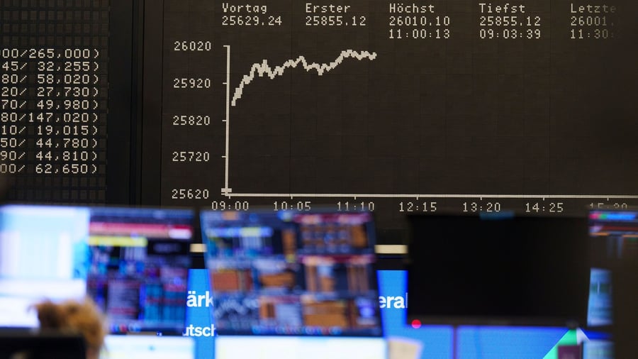 Stock exchanges: Hope for Iran talks drives Dax over 26,000 points