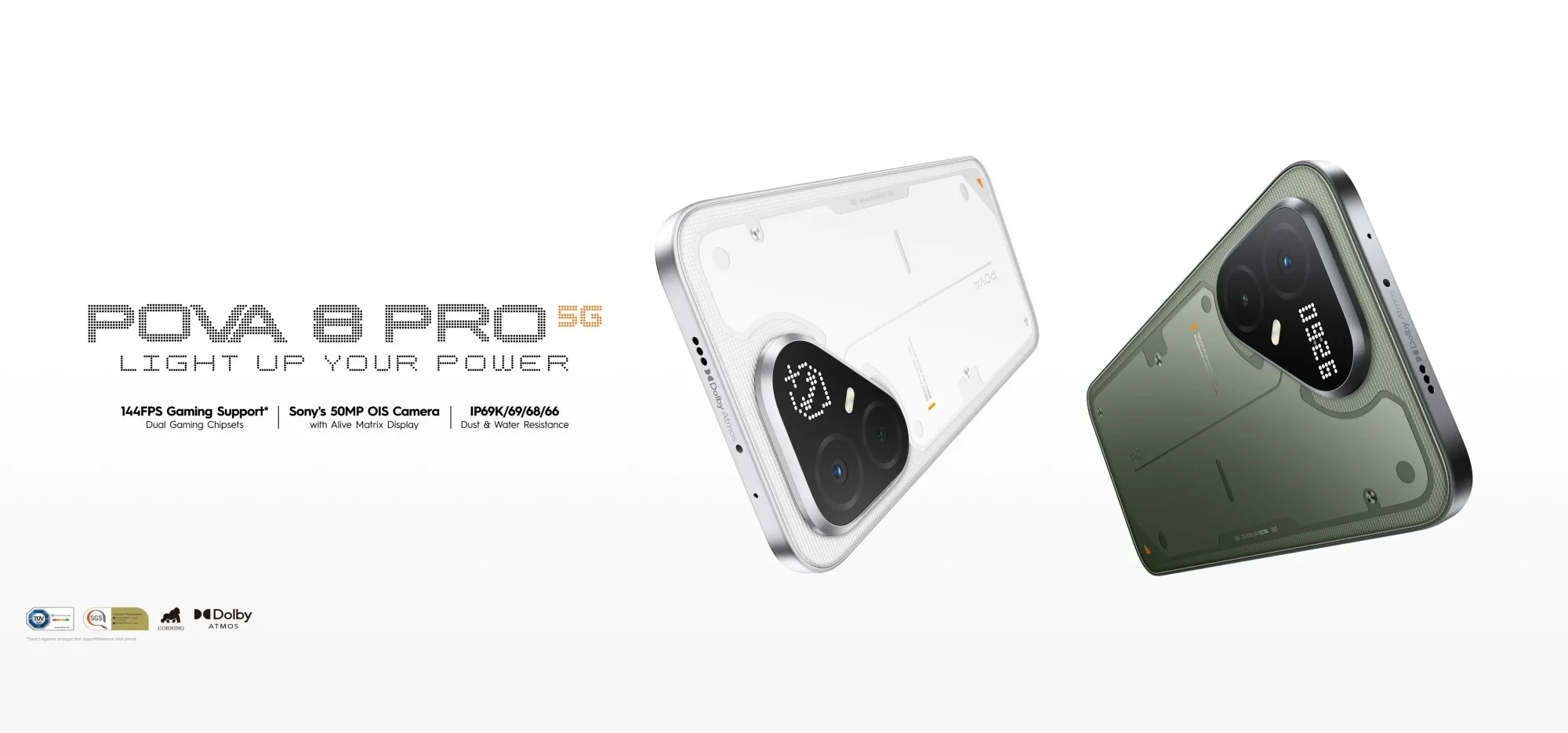 Tecno Pova 8 Pro Unveiled With Dimensity 7400 Ultimate SoC, Alive Matrix Display