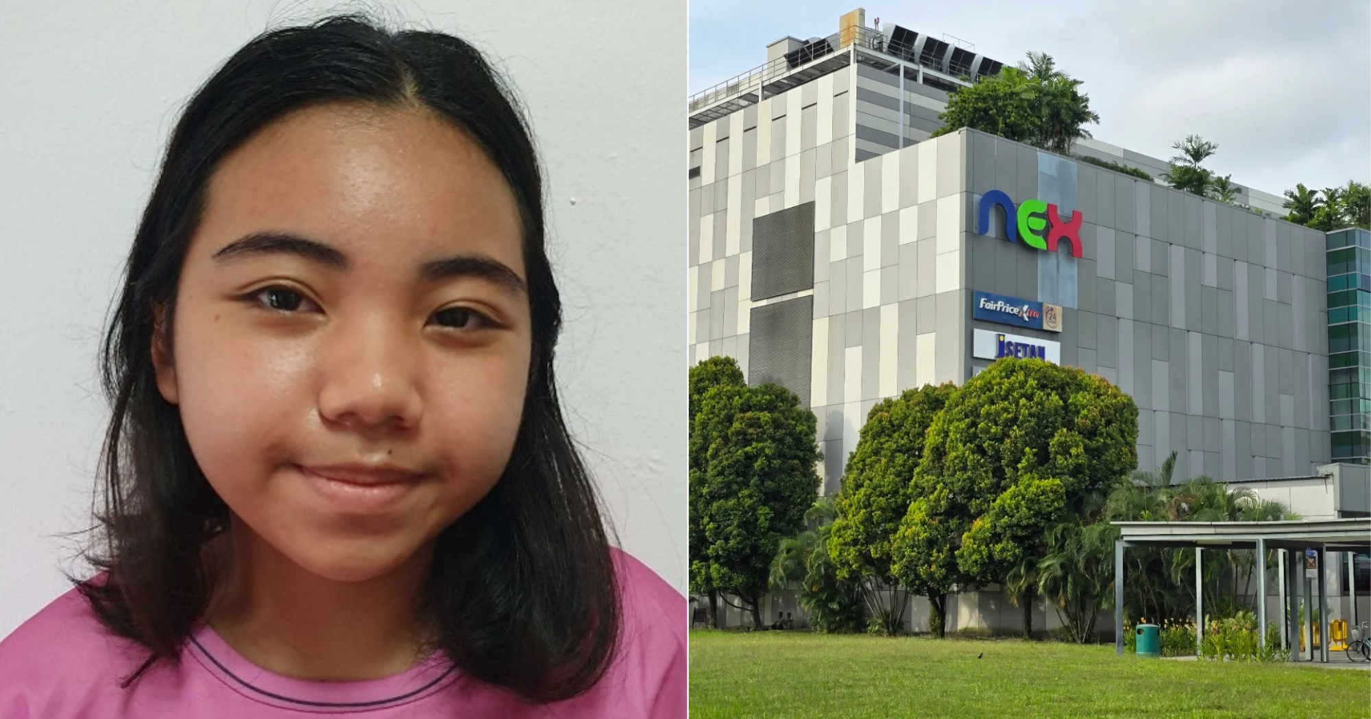 S’pore police appeal for info on missing girl, 14, last seen at Nex in Serangoon
