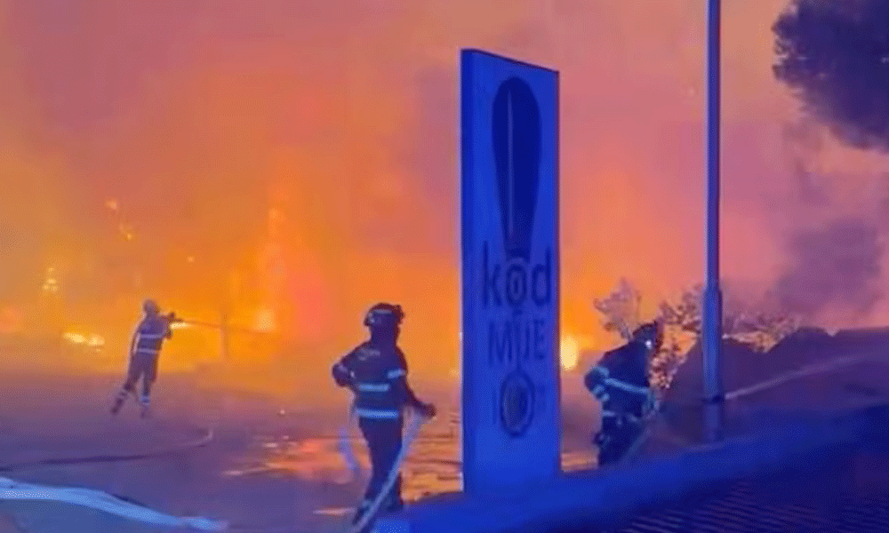 Wildfire descends on Croatian tourist town, injures at least